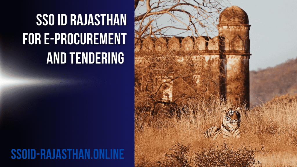 SSO ID Rajasthan for E-Procurement