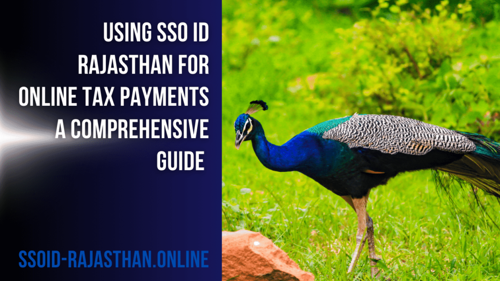 SSO ID Rajasthan for Online Tax Payments